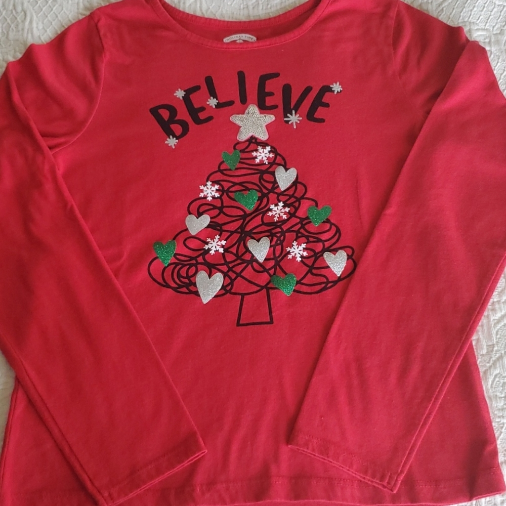 Girls long sleeve Holiday top